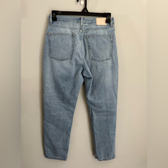 Everlane The Cheeky Jean 28 Crop Light Blue Button Fly Jeans - Picture 3 of 11